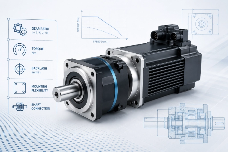 servo motor planetary gearbox selection